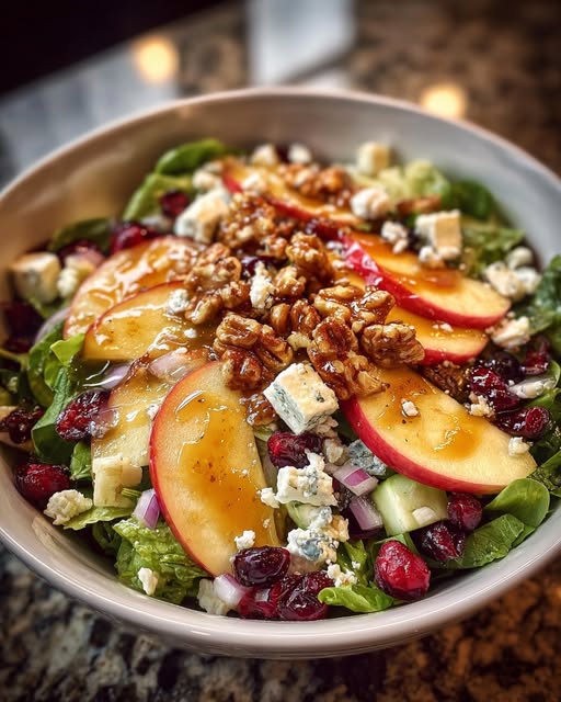 Apple Walnut Salad with Maple Dijon Vinaigrette Recipe