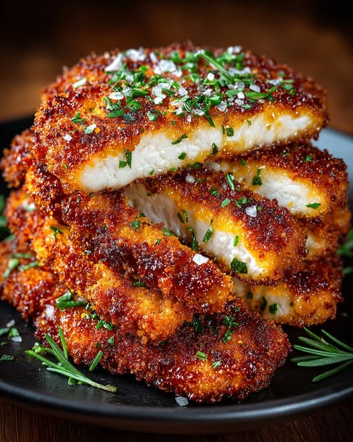 Chicken Cutlets with Italian Herb Crust Recipe