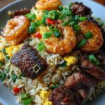 Steak, Shrimp & Chicken Fried Rice Recipe