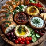 Rustic Mediterranean Bread & Mezze Platter Recipe