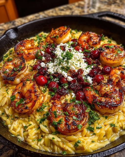 et with Feta Sauce & Roasted Cranberries Recipe - Recipe Image