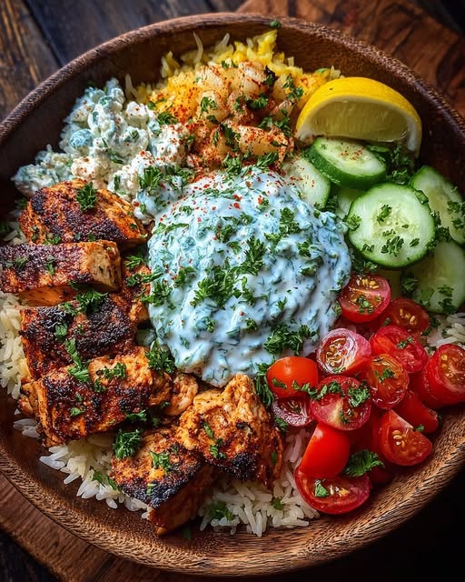 ken Power Bowl with Herb Feta & Tzatziki Recipe - Recipe Image