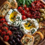 Mediterranean Burrata Tapas Board with Olive Oil Drizzle Recipe