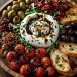 Mediterranean Creamy Burrata Tapas Board Recipe
