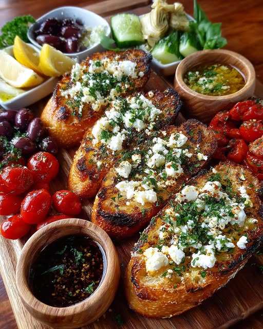 ad and Feta Board with Olive Oil Drizzle Recipe - Recipe Image