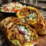 Greek Chicken Gyro Wrap with Hot Honey Dill Feta Recipe