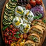 Mediterranean Burrata & Roasted Veggie Board Recipe