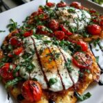 Burrata & Basil Caprese Flatbread Pizza Recipe