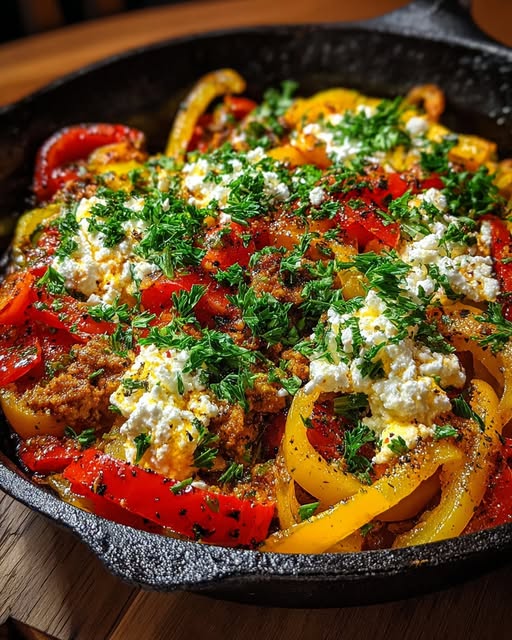 Cottage Cheese Turkey Pepper Skillet Recipe