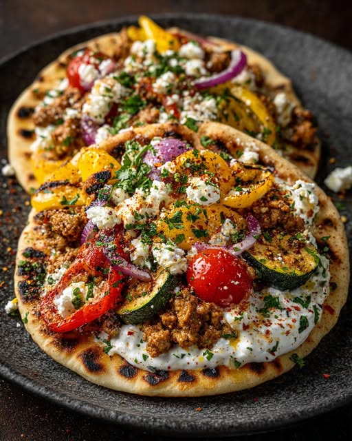 ot Honey Feta Cream & Grilled Vegetables Recipe