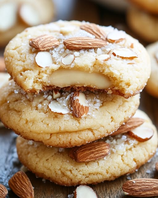 Marzipan-Stuffed Almond Sugar Cookies Recipe - Recipe Image