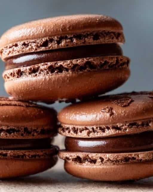 Chocolate Ganache Macarons Recipe - Recipe Image