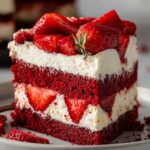 Red Velvet Strawberry Cheesecake Recipe