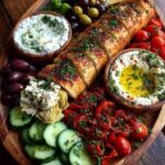 Mediterranean Tapas Board with Spicy Dips Recipe
