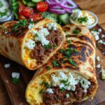 ef Wrap with Garlic Hot Honey Feta Cream Recipe