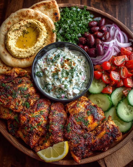 Flatbread & Creamy Dip Spread Recipe - Recipe Image