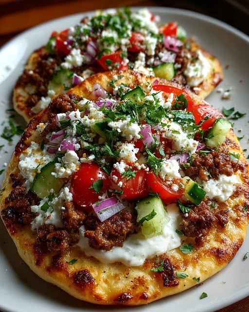 atbread with Creamy Hot Honey Feta Sauce Recipe