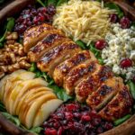 Maple Glazed Chicken & Cranberry-Apple Orzo Salad Recipe