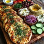 Rustic Mediterranean Flatbread and Mezze Board Recipe