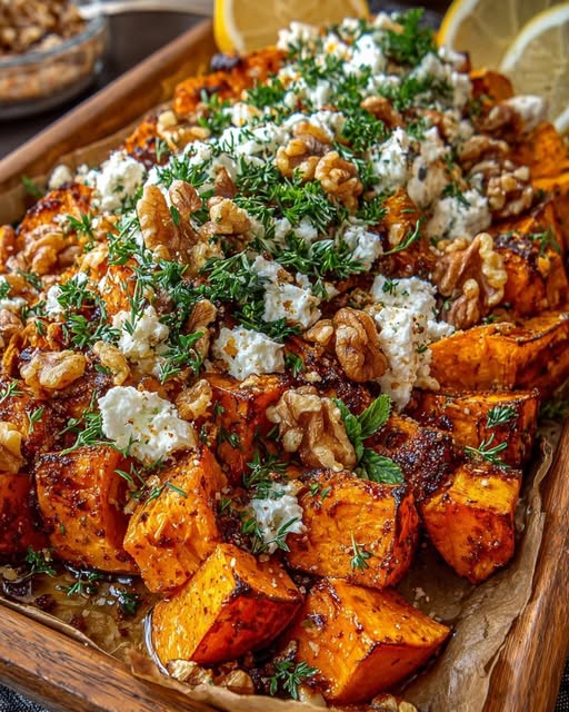 Feta & Crunchy Walnuts Recipe