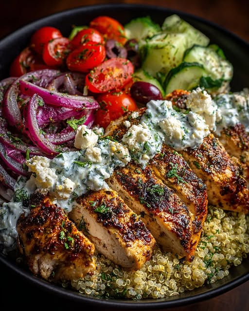er Bowl with Garlic Herb Feta & Tzatziki Recipe - Recipe Image