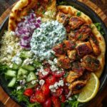 Mediterranean Chicken Pita Bowl with Tzatziki Sauce Recipe