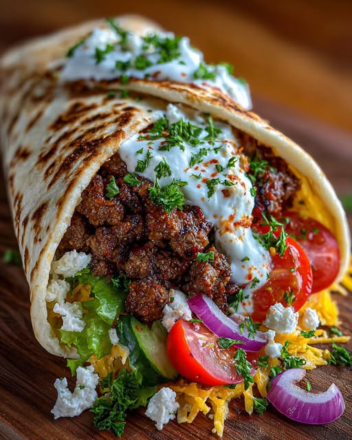 Wrap with Garlic Hot Honey Ricotta Sauce Recipe