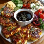 Greek Halloumi Mezze Platter with Balsamic Drizzle Recipe