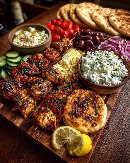 g Board with Feta Dip & Marinated Olives Recipe