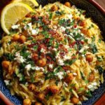 Lemon Basil Chickpea Orzo with Feta Recipe