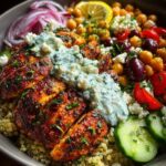 Power Bowl with Lemon Yogurt Feta Sauce Recipe