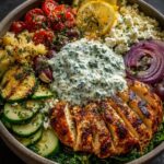 Power Bowl with Garlic Yogurt Feta Sauce Recipe
