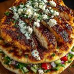 a Chicken Pita with Garlic Sauce Drizzle Recipe